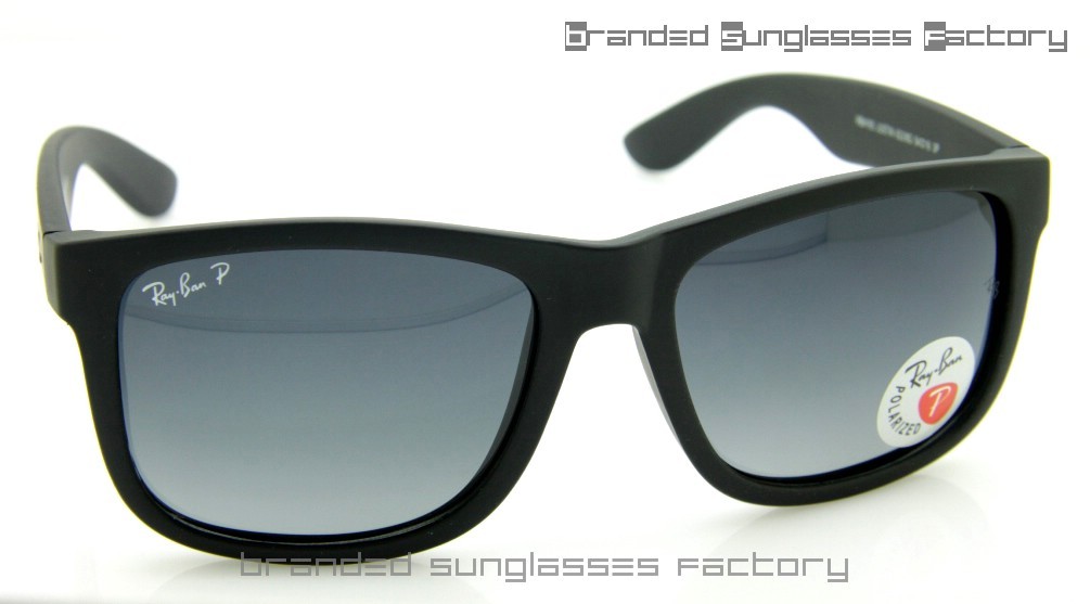 Fake Ray Ban RB4165 Justin 54MM Polarized Sunglasses Matte Black Frame ...